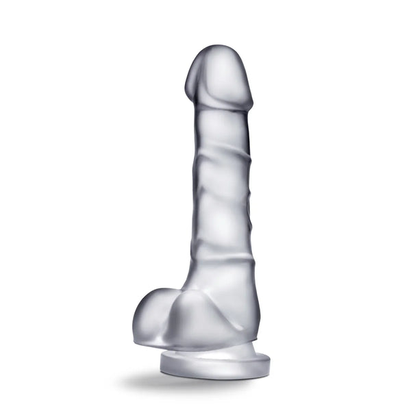 B Yours 7" Diamond Quartz Dildo with Balls