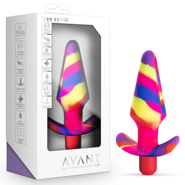 Blush Novelties Avant Free Spirit Platinum-Cured Silicone Vibrating Anal Plug - Scarlet - Extreme Toyz Singapore - https://extremetoyz.com.sg - Sex Toys and Lingerie Online Store - Bondage Gear / Vibrators / Electrosex Toys / Wireless Remote Control Vibes / Sexy Lingerie and Role Play / BDSM / Dungeon Furnitures / Dildos and Strap Ons &nbsp;/ Anal and Prostate Massagers / Anal Douche and Cleaning Aide / Delay Sprays and Gels / Lubricants and more...