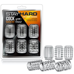 Blush Novelties Stay Hard Cock Sleeve Kit - Extreme Toyz Singapore - https://extremetoyz.com.sg - Sex Toys and Lingerie Online Store - Bondage Gear / Vibrators / Electrosex Toys / Wireless Remote Control Vibes / Sexy Lingerie and Role Play / BDSM / Dungeon Furnitures / Dildos and Strap Ons &nbsp;/ Anal and Prostate Massagers / Anal Douche and Cleaning Aide / Delay Sprays and Gels / Lubricants and more...