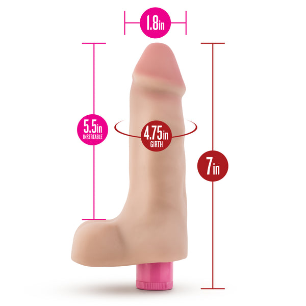 X5 Plus 7" Vibrating Cock