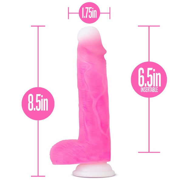 Blush Novelties Neo Elite Roxy 8" Remote Control Rechargeable Silicone Gyrating Dildo - Pink - Extreme Toyz Singapore - https://extremetoyz.com.sg - Sex Toys and Lingerie Online Store - Bondage Gear / Vibrators / Electrosex Toys / Wireless Remote Control Vibes / Sexy Lingerie and Role Play / BDSM / Dungeon Furnitures / Dildos and Strap Ons &nbsp;/ Anal and Prostate Massagers / Anal Douche and Cleaning Aide / Delay Sprays and Gels / Lubricants and more...