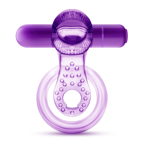 Blush Novelties Play With Me Lick It Vibrating Double Strap Cock Ring - Extreme Toyz Singapore - https://extremetoyz.com.sg - Sex Toys and Lingerie Online Store - Bondage Gear / Vibrators / Electrosex Toys / Wireless Remote Control Vibes / Sexy Lingerie and Role Play / BDSM / Dungeon Furnitures / Dildos and Strap Ons &nbsp;/ Anal and Prostate Massagers / Anal Douche and Cleaning Aide / Delay Sprays and Gels / Lubricants and more...