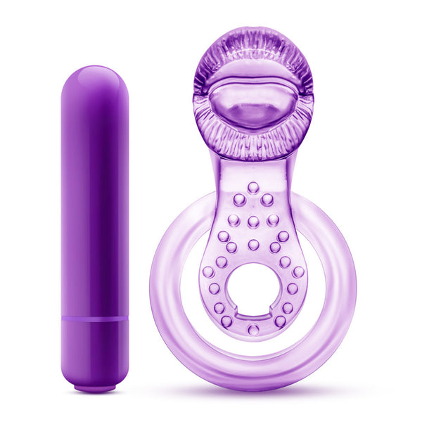 Blush Novelties Play With Me Lick It Vibrating Double Strap Cock Ring - Extreme Toyz Singapore - https://extremetoyz.com.sg - Sex Toys and Lingerie Online Store - Bondage Gear / Vibrators / Electrosex Toys / Wireless Remote Control Vibes / Sexy Lingerie and Role Play / BDSM / Dungeon Furnitures / Dildos and Strap Ons &nbsp;/ Anal and Prostate Massagers / Anal Douche and Cleaning Aide / Delay Sprays and Gels / Lubricants and more...
