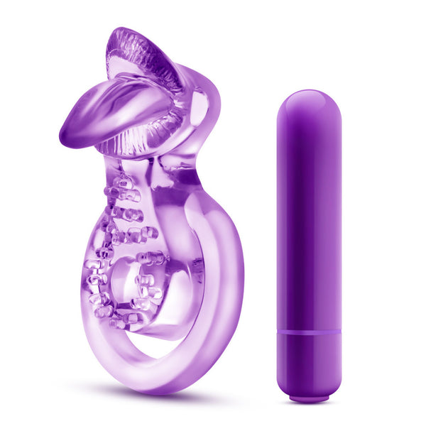Blush Novelties Play With Me Lick It Vibrating Double Strap Cock Ring - Extreme Toyz Singapore - https://extremetoyz.com.sg - Sex Toys and Lingerie Online Store - Bondage Gear / Vibrators / Electrosex Toys / Wireless Remote Control Vibes / Sexy Lingerie and Role Play / BDSM / Dungeon Furnitures / Dildos and Strap Ons &nbsp;/ Anal and Prostate Massagers / Anal Douche and Cleaning Aide / Delay Sprays and Gels / Lubricants and more...