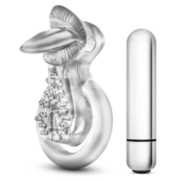Blush Novelties Stay Hard 10 Function Vibrating Tongue Ring - Clear - Extreme Toyz Singapore - https://extremetoyz.com.sg - Sex Toys and Lingerie Online Store - Bondage Gear / Vibrators / Electrosex Toys / Wireless Remote Control Vibes / Sexy Lingerie and Role Play / BDSM / Dungeon Furnitures / Dildos and Strap Ons &nbsp;/ Anal and Prostate Massagers / Anal Douche and Cleaning Aide / Delay Sprays and Gels / Lubricants and more...