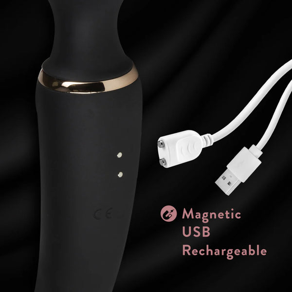 Lush Gia 7 Function 2-In-1 Dual Motor Rechargeable Vibrating Massage Wand