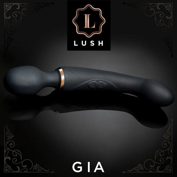 Lush Gia 7 Function 2-In-1 Dual Motor Rechargeable Vibrating Massage Wand