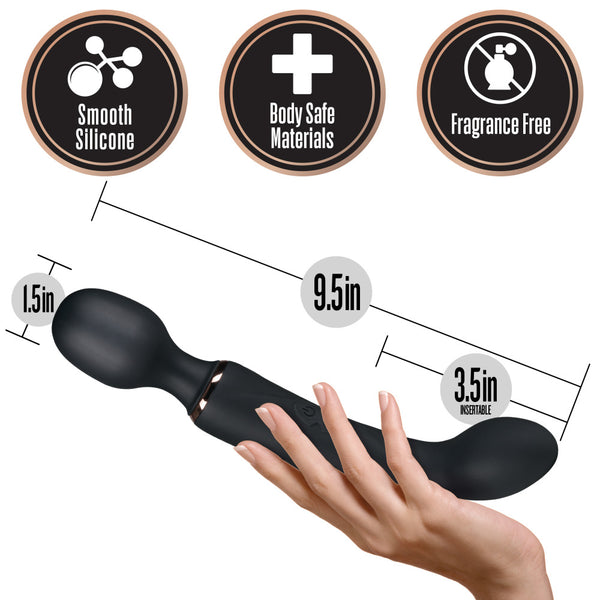 Lush Gia 7 Function 2-In-1 Dual Motor Rechargeable Vibrating Massage Wand