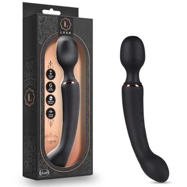 Lush Gia 7 Function 2-In-1 Dual Motor Rechargeable Vibrating Massage Wand