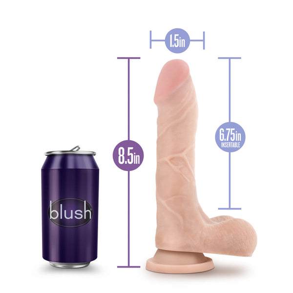 Blush Novelties Au Naturel Mister Perfect 8.5" Dual Density Dildo - Vanilla - Extreme Toyz Singapore - https://extremetoyz.com.sg - Sex Toys and Lingerie Online Store - Bondage Gear / Vibrators / Electrosex Toys / Wireless Remote Control Vibes / Sexy Lingerie and Role Play / BDSM / Dungeon Furnitures / Dildos and Strap Ons &nbsp;/ Anal and Prostate Massagers / Anal Douche and Cleaning Aide / Delay Sprays and Gels / Lubricants and more...