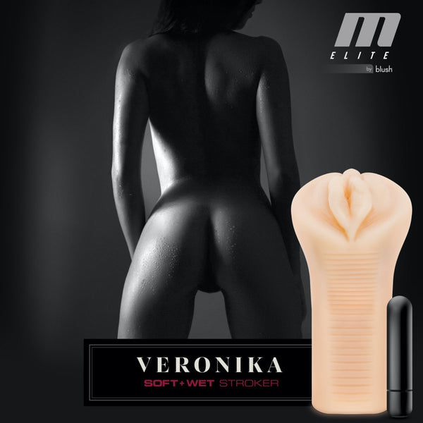 Blush Novelties M Elite Soft and Wet Veronika Self Lubricating Masturbator - Extreme Toyz Singapore - https://extremetoyz.com.sg - Sex Toys and Lingerie Online Store - Bondage Gear / Vibrators / Electrosex Toys / Wireless Remote Control Vibes / Sexy Lingerie and Role Play / BDSM / Dungeon Furnitures / Dildos and Strap Ons  / Anal and Prostate Massagers / Anal Douche and Cleaning Aide / Delay Sprays and Gels / Lubricants and more...