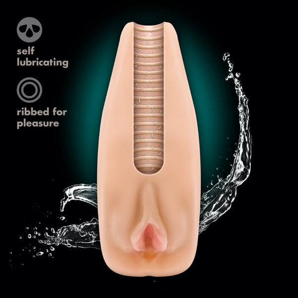 Blush Novelties M Elite Soft and Wet Natasha Self Lubricating Masturbator - Extreme Toyz Singapore - https://extremetoyz.com.sg - Sex Toys and Lingerie Online Store - Bondage Gear / Vibrators / Electrosex Toys / Wireless Remote Control Vibes / Sexy Lingerie and Role Play / BDSM / Dungeon Furnitures / Dildos and Strap Ons  / Anal and Prostate Massagers / Anal Douche and Cleaning Aide / Delay Sprays and Gels / Lubricants and more...