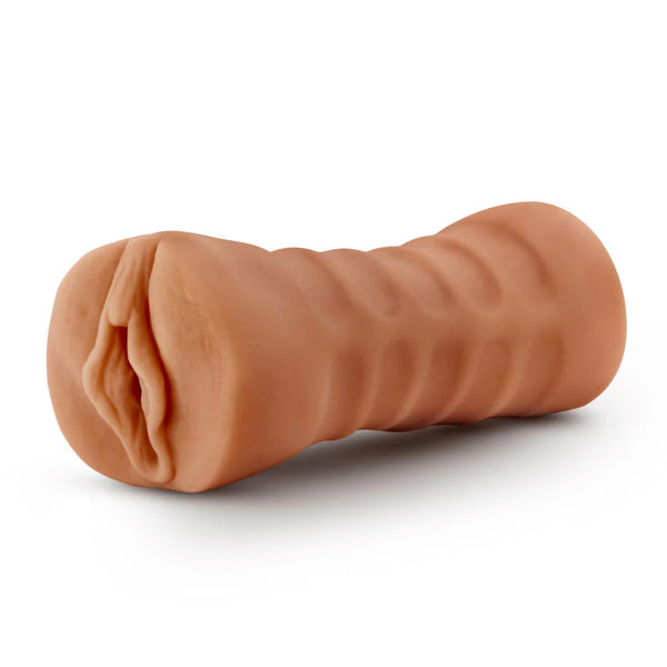 M for Men Sofia Realistic Vibrating Pussy Stroker - Mocha