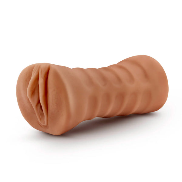M for Men Julieta Realistic Vibrating Pussy Stroker - Mocha