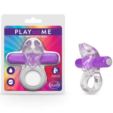 Blush Novelties Play With Me Bull Vibrating C-Ring - Purple - Extreme Toyz Singapore - https://extremetoyz.com.sg - Sex Toys and Lingerie Online Store - Bondage Gear / Vibrators / Electrosex Toys / Wireless Remote Control Vibes / Sexy Lingerie and Role Play / BDSM / Dungeon Furnitures / Dildos and Strap Ons &nbsp;/ Anal and Prostate Massagers / Anal Douche and Cleaning Aide / Delay Sprays and Gels / Lubricants and more...