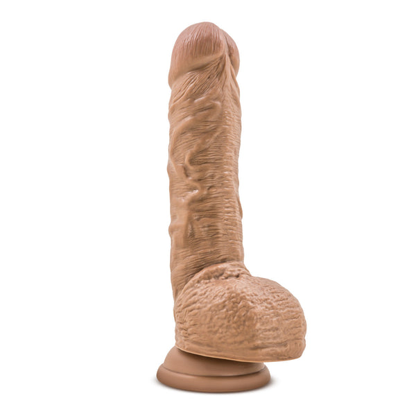 Blush Novelties Au Naturel Big Billy 9" Dual Density Dildo - Mocha - Extreme Toyz Singapore - https://extremetoyz.com.sg - Sex Toys and Lingerie Online Store - Bondage Gear / Vibrators / Electrosex Toys / Wireless Remote Control Vibes / Sexy Lingerie and Role Play / BDSM / Dungeon Furnitures / Dildos and Strap Ons &nbsp;/ Anal and Prostate Massagers / Anal Douche and Cleaning Aide / Delay Sprays and Gels / Lubricants and more...