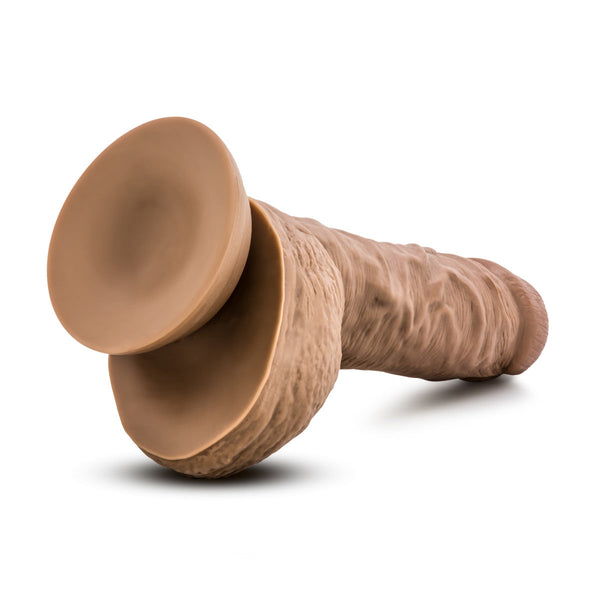 Blush Novelties Au Naturel Big Billy 9" Dual Density Dildo - Mocha - Extreme Toyz Singapore - https://extremetoyz.com.sg - Sex Toys and Lingerie Online Store - Bondage Gear / Vibrators / Electrosex Toys / Wireless Remote Control Vibes / Sexy Lingerie and Role Play / BDSM / Dungeon Furnitures / Dildos and Strap Ons &nbsp;/ Anal and Prostate Massagers / Anal Douche and Cleaning Aide / Delay Sprays and Gels / Lubricants and more...