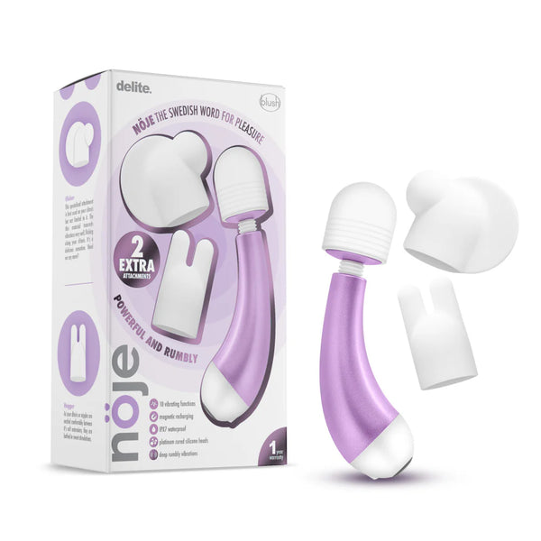 noje Delite Wisteria 10 Function Rechargeable Vibrating Massage Wand Kit