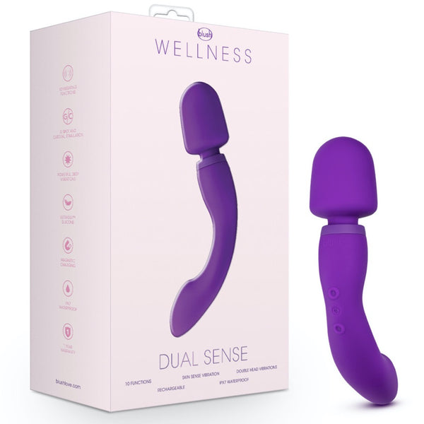 Blush Novelties Wellness Dual Sense Powerful Rechargeable G Spot Vibrator and Wand - Extreme Toyz Singapore - https://extremetoyz.com.sg - Sex Toys and Lingerie Online Store - Bondage Gear / Vibrators / Electrosex Toys / Wireless Remote Control Vibes / Sexy Lingerie and Role Play / BDSM / Dungeon Furnitures / Dildos and Strap Ons &nbsp;/ Anal and Prostate Massagers / Anal Douche and Cleaning Aide / Delay Sprays and Gels / Lubricants and more...