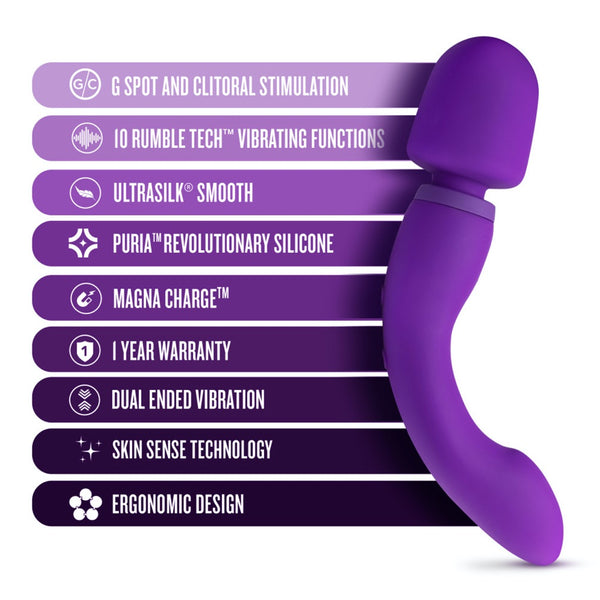 Blush Novelties Wellness Dual Sense Powerful Rechargeable G Spot Vibrator and Wand - Extreme Toyz Singapore - https://extremetoyz.com.sg - Sex Toys and Lingerie Online Store - Bondage Gear / Vibrators / Electrosex Toys / Wireless Remote Control Vibes / Sexy Lingerie and Role Play / BDSM / Dungeon Furnitures / Dildos and Strap Ons &nbsp;/ Anal and Prostate Massagers / Anal Douche and Cleaning Aide / Delay Sprays and Gels / Lubricants and more...