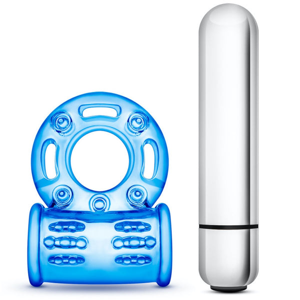 Blush Novelties Stay Hard 10 Function Vibrating Mega Bull Ring - Blue - Extreme Toyz Singapore - https://extremetoyz.com.sg - Sex Toys and Lingerie Online Store - Bondage Gear / Vibrators / Electrosex Toys / Wireless Remote Control Vibes / Sexy Lingerie and Role Play / BDSM / Dungeon Furnitures / Dildos and Strap Ons &nbsp;/ Anal and Prostate Massagers / Anal Douche and Cleaning Aide / Delay Sprays and Gels / Lubricants and more...