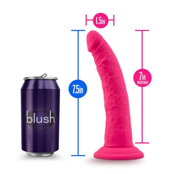 Blush Novelties Ruse Jimmy 7.5" Silicone Dildo - Hot Pink - Extreme Toyz Singapore - https://extremetoyz.com.sg - Sex Toys and Lingerie Online Store - Bondage Gear / Vibrators / Electrosex Toys / Wireless Remote Control Vibes / Sexy Lingerie and Role Play / BDSM / Dungeon Furnitures / Dildos and Strap Ons &nbsp;/ Anal and Prostate Massagers / Anal Douche and Cleaning Aide / Delay Sprays and Gels / Lubricants and more...