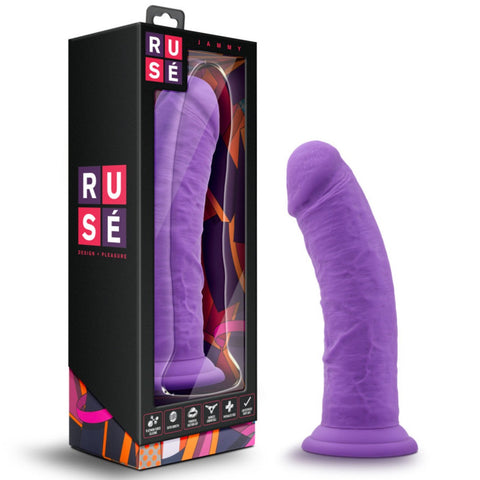 Blush Novelties Ruse Jammy 8" Silicone Dildo - Purple - Extreme Toyz Singapore - https://extremetoyz.com.sg - Sex Toys and Lingerie Online Store - Bondage Gear / Vibrators / Electrosex Toys / Wireless Remote Control Vibes / Sexy Lingerie and Role Play / BDSM / Dungeon Furnitures / Dildos and Strap Ons &nbsp;/ Anal and Prostate Massagers / Anal Douche and Cleaning Aide / Delay Sprays and Gels / Lubricants and more...