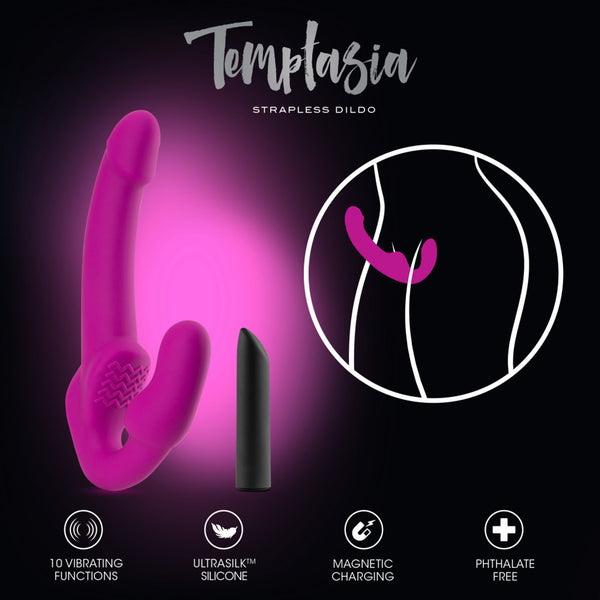 Blush Novelties Temptasia Estella Rechargeable Strapless Silicone Dildo - Extreme Toyz Singapore - https://extremetoyz.com.sg - Sex Toys and Lingerie Online Store - Bondage Gear / Vibrators / Electrosex Toys / Wireless Remote Control Vibes / Sexy Lingerie and Role Play / BDSM / Dungeon Furnitures / Dildos and Strap Ons &nbsp;/ Anal and Prostate Massagers / Anal Douche and Cleaning Aide / Delay Sprays and Gels / Lubricants and more...