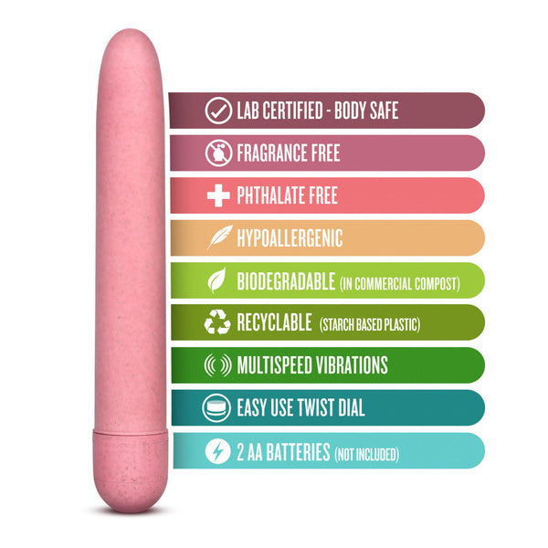 Blush Novelties Gaia Eco Plant-Based Slim Vibrator - Coral - Extreme Toyz Singapore - https://extremetoyz.com.sg - Sex Toys and Lingerie Online Store - Bondage Gear / Vibrators / Electrosex Toys / Wireless Remote Control Vibes / Sexy Lingerie and Role Play / BDSM / Dungeon Furnitures / Dildos and Strap Ons &nbsp;/ Anal and Prostate Massagers / Anal Douche and Cleaning Aide / Delay Sprays and Gels / Lubricants and more...