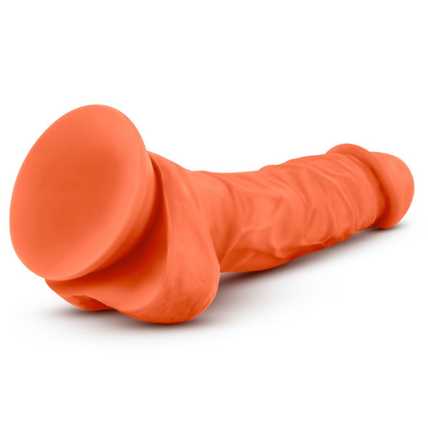 Blush Novelties Neo Elite 7.5" Silicone Dual Density Cock with Balls - Neon Orange - Extreme Toyz Singapore - https://extremetoyz.com.sg - Sex Toys and Lingerie Online Store - Bondage Gear / Vibrators / Electrosex Toys / Wireless Remote Control Vibes / Sexy Lingerie and Role Play / BDSM / Dungeon Furnitures / Dildos and Strap Ons &nbsp;/ Anal and Prostate Massagers / Anal Douche and Cleaning Aide / Delay Sprays and Gels / Lubricants and more...