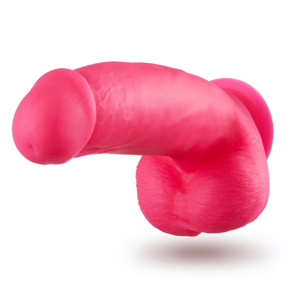 Blush Novelties Neo Elite 7" Silicone Dual Density Cock with Balls - Neon Pink - Extreme Toyz Singapore - https://extremetoyz.com.sg - Sex Toys and Lingerie Online Store - Bondage Gear / Vibrators / Electrosex Toys / Wireless Remote Control Vibes / Sexy Lingerie and Role Play / BDSM / Dungeon Furnitures / Dildos and Strap Ons &nbsp;/ Anal and Prostate Massagers / Anal Douche and Cleaning Aide / Delay Sprays and Gels / Lubricants and more...