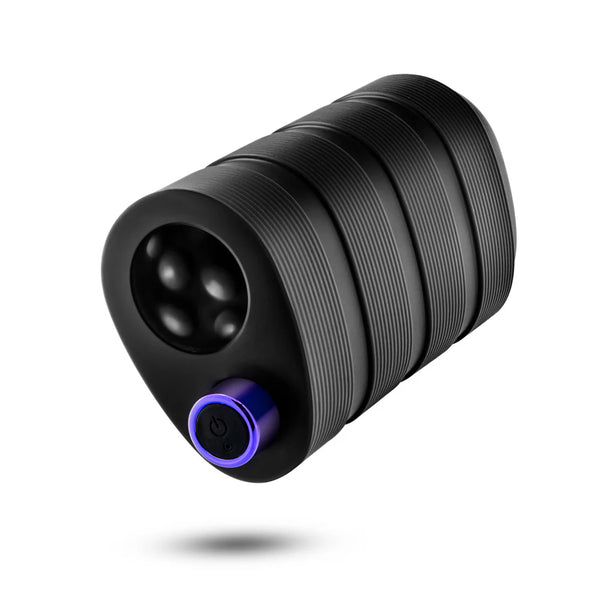 M Elite Platinum Strok Vibrating Purio™ Ultra Soft Liquid Silicone Rechargeable Masturbator