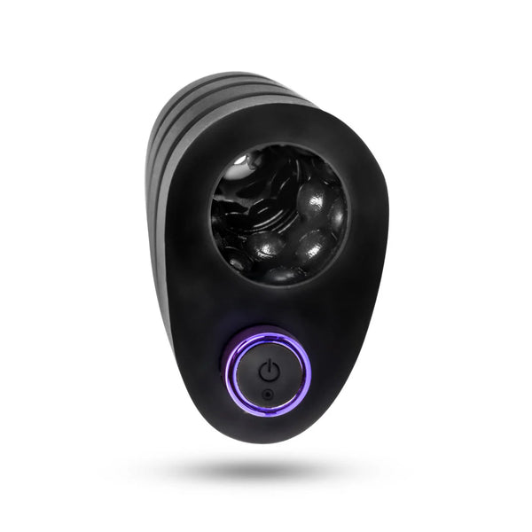 M Elite Platinum Strok Vibrating Purio™ Ultra Soft Liquid Silicone Rechargeable Masturbator