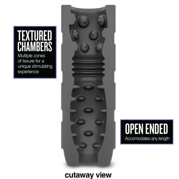 M Elite Platinum Strok Vibrating Purio™ Ultra Soft Liquid Silicone Rechargeable Masturbator