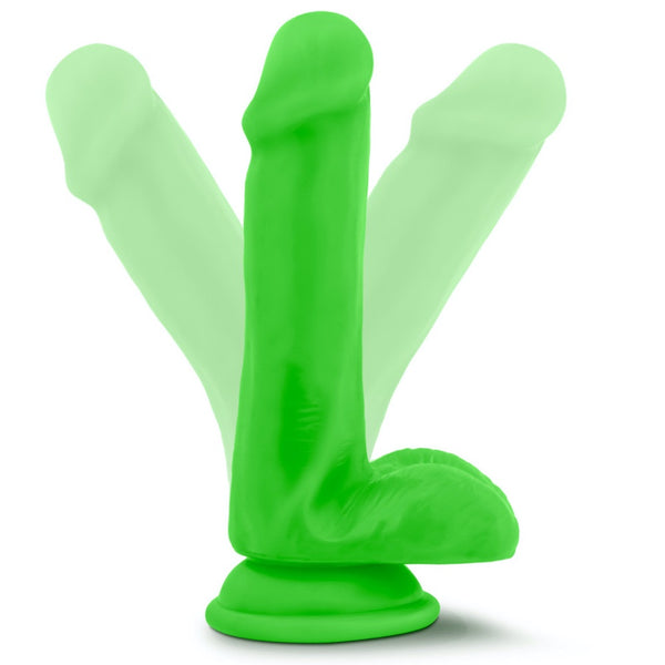 Blush Novelties Neo Elite 6" Silicone Dual Density Cock with Balls - Neon Green - Extreme Toyz Singapore - https://extremetoyz.com.sg - Sex Toys and Lingerie Online Store - Bondage Gear / Vibrators / Electrosex Toys / Wireless Remote Control Vibes / Sexy Lingerie and Role Play / BDSM / Dungeon Furnitures / Dildos and Strap Ons &nbsp;/ Anal and Prostate Massagers / Anal Douche and Cleaning Aide / Delay Sprays and Gels / Lubricants and more...