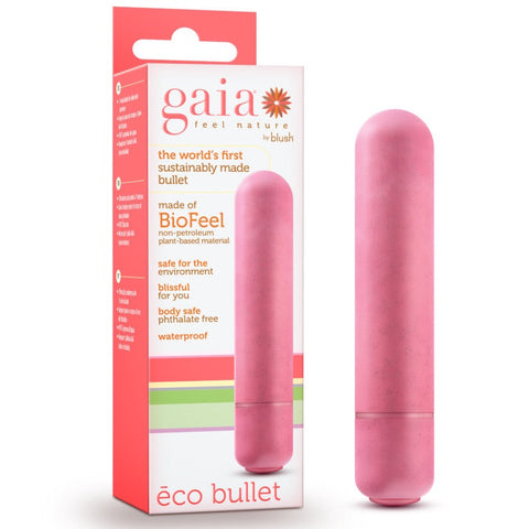 Blush Novelties Gaia Eco Plant-Based Bullet Vibrator - Coral - Extreme Toyz Singapore - https://extremetoyz.com.sg - Sex Toys and Lingerie Online Store - Bondage Gear / Vibrators / Electrosex Toys / Wireless Remote Control Vibes / Sexy Lingerie and Role Play / BDSM / Dungeon Furnitures / Dildos and Strap Ons &nbsp;/ Anal and Prostate Massagers / Anal Douche and Cleaning Aide / Delay Sprays and Gels / Lubricants and more...