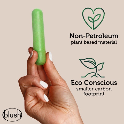 Blush Novelties Gaia Eco Plant-Based Bullet Vibrator - Green - Extreme Toyz Singapore - https://extremetoyz.com.sg - Sex Toys and Lingerie Online Store - Bondage Gear / Vibrators / Electrosex Toys / Wireless Remote Control Vibes / Sexy Lingerie and Role Play / BDSM / Dungeon Furnitures / Dildos and Strap Ons &nbsp;/ Anal and Prostate Massagers / Anal Douche and Cleaning Aide / Delay Sprays and Gels / Lubricants and more...