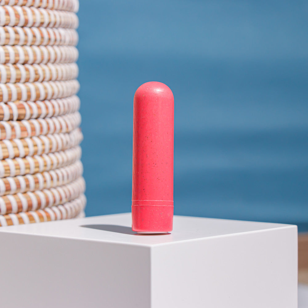 Blush Novelties Gaia Eco Rechargeable Plant-Based Bullet Vibrator - Coral - Extreme Toyz Singapore - https://extremetoyz.com.sg - Sex Toys and Lingerie Online Store - Bondage Gear / Vibrators / Electrosex Toys / Wireless Remote Control Vibes / Sexy Lingerie and Role Play / BDSM / Dungeon Furnitures / Dildos and Strap Ons &nbsp;/ Anal and Prostate Massagers / Anal Douche and Cleaning Aide / Delay Sprays and Gels / Lubricants and more...