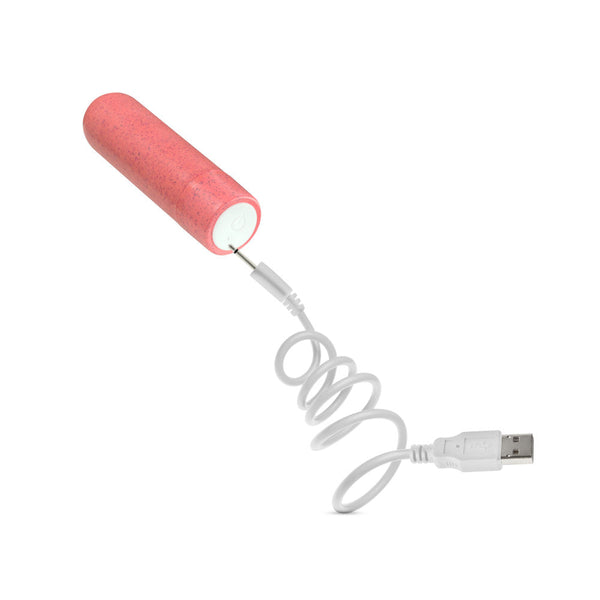 Blush Novelties Gaia Eco Rechargeable Plant-Based Bullet Vibrator - Coral - Extreme Toyz Singapore - https://extremetoyz.com.sg - Sex Toys and Lingerie Online Store - Bondage Gear / Vibrators / Electrosex Toys / Wireless Remote Control Vibes / Sexy Lingerie and Role Play / BDSM / Dungeon Furnitures / Dildos and Strap Ons &nbsp;/ Anal and Prostate Massagers / Anal Douche and Cleaning Aide / Delay Sprays and Gels / Lubricants and more...