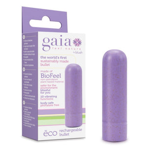 Blush Novelties Gaia Eco Rechargeable Plant-Based Bullet Vibrator - Lilac - Extreme Toyz Singapore - https://extremetoyz.com.sg - Sex Toys and Lingerie Online Store - Bondage Gear / Vibrators / Electrosex Toys / Wireless Remote Control Vibes / Sexy Lingerie and Role Play / BDSM / Dungeon Furnitures / Dildos and Strap Ons &nbsp;/ Anal and Prostate Massagers / Anal Douche and Cleaning Aide / Delay Sprays and Gels / Lubricants and more...