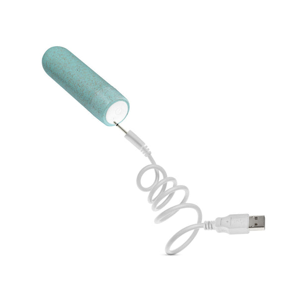 Blush Novelties Gaia Eco Rechargeable Plant-Based Bullet Vibrator - Aqua - Extreme Toyz Singapore - https://extremetoyz.com.sg - Sex Toys and Lingerie Online Store - Bondage Gear / Vibrators / Electrosex Toys / Wireless Remote Control Vibes / Sexy Lingerie and Role Play / BDSM / Dungeon Furnitures / Dildos and Strap Ons &nbsp;/ Anal and Prostate Massagers / Anal Douche and Cleaning Aide / Delay Sprays and Gels / Lubricants and more...