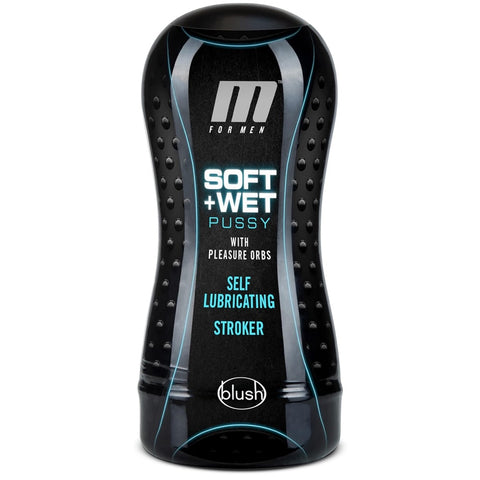 M for Men Soft & Wet Self-Lubricating Pussy with Pleasure Orbs Stroker