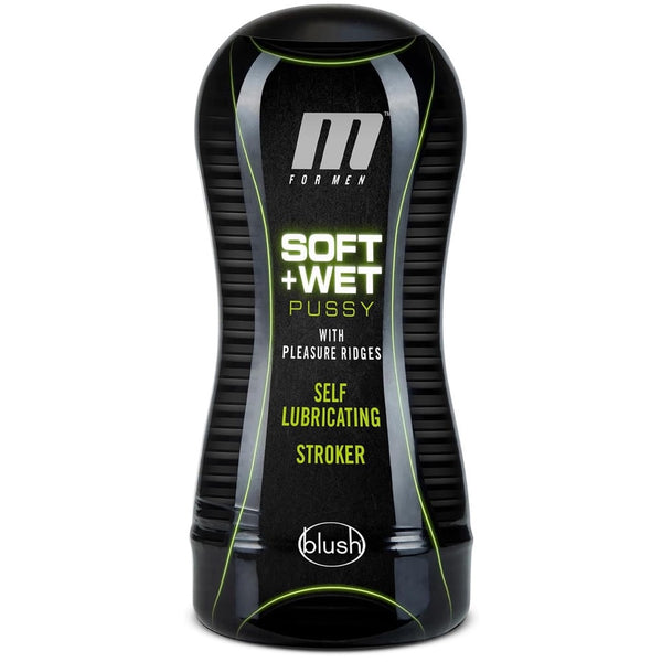 M for Men Soft & Wet Self-Lubricating Pussy with Pleasure Ridges Stroker