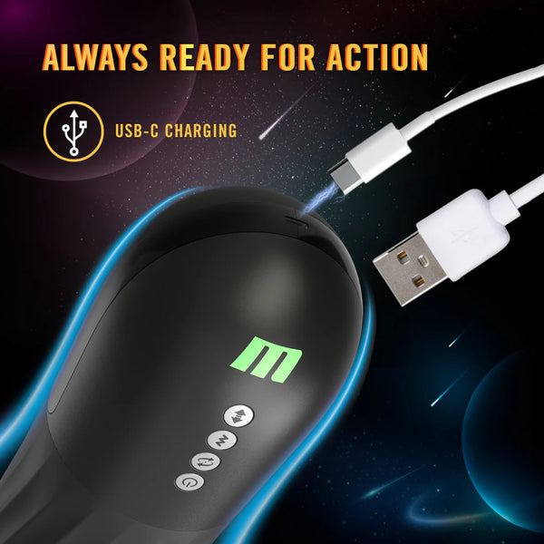 M For Men Quantum X Triple Action Automatic Warming Male Masturbator