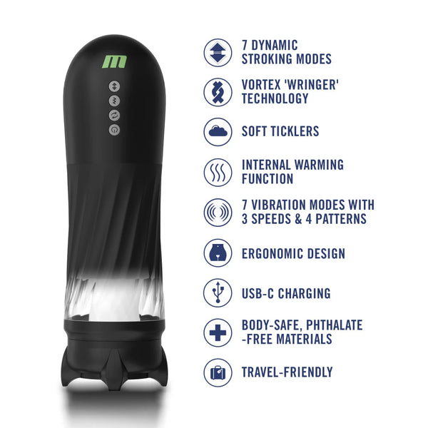M For Men Quantum X Triple Action Automatic Warming Male Masturbator