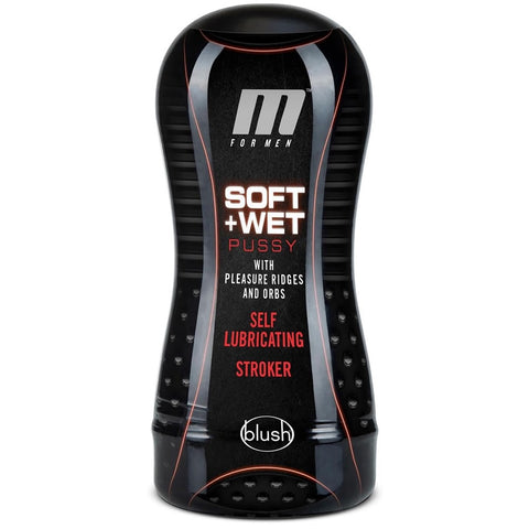 M for Men Soft & Wet Self-Lubricating Pussy with Pleasure Ridges & Orbs Stroker