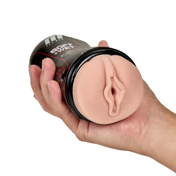 M for Men Soft & Wet Self-Lubricating Pussy with Pleasure Ridges & Orbs Stroker