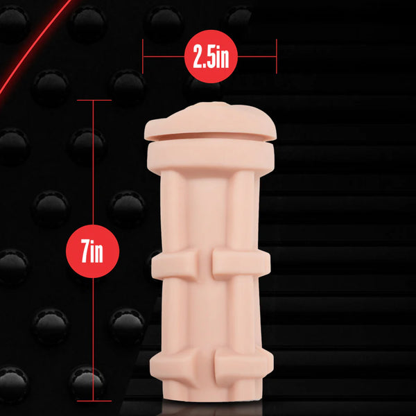 M for Men Soft & Wet Self-Lubricating Pussy with Pleasure Ridges & Orbs Stroker