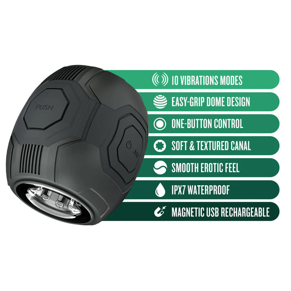 M For Men Dome X Vibrating Automatic Male Masturbator with Easy-Grip