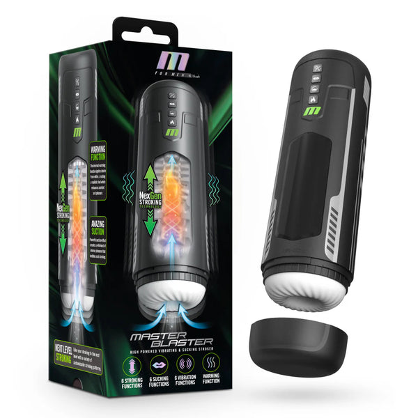 M For Men Master Blaster Triple Action Automatic Warming Male Masturbator